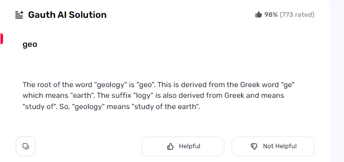 What is the Origin of the Word Geology?